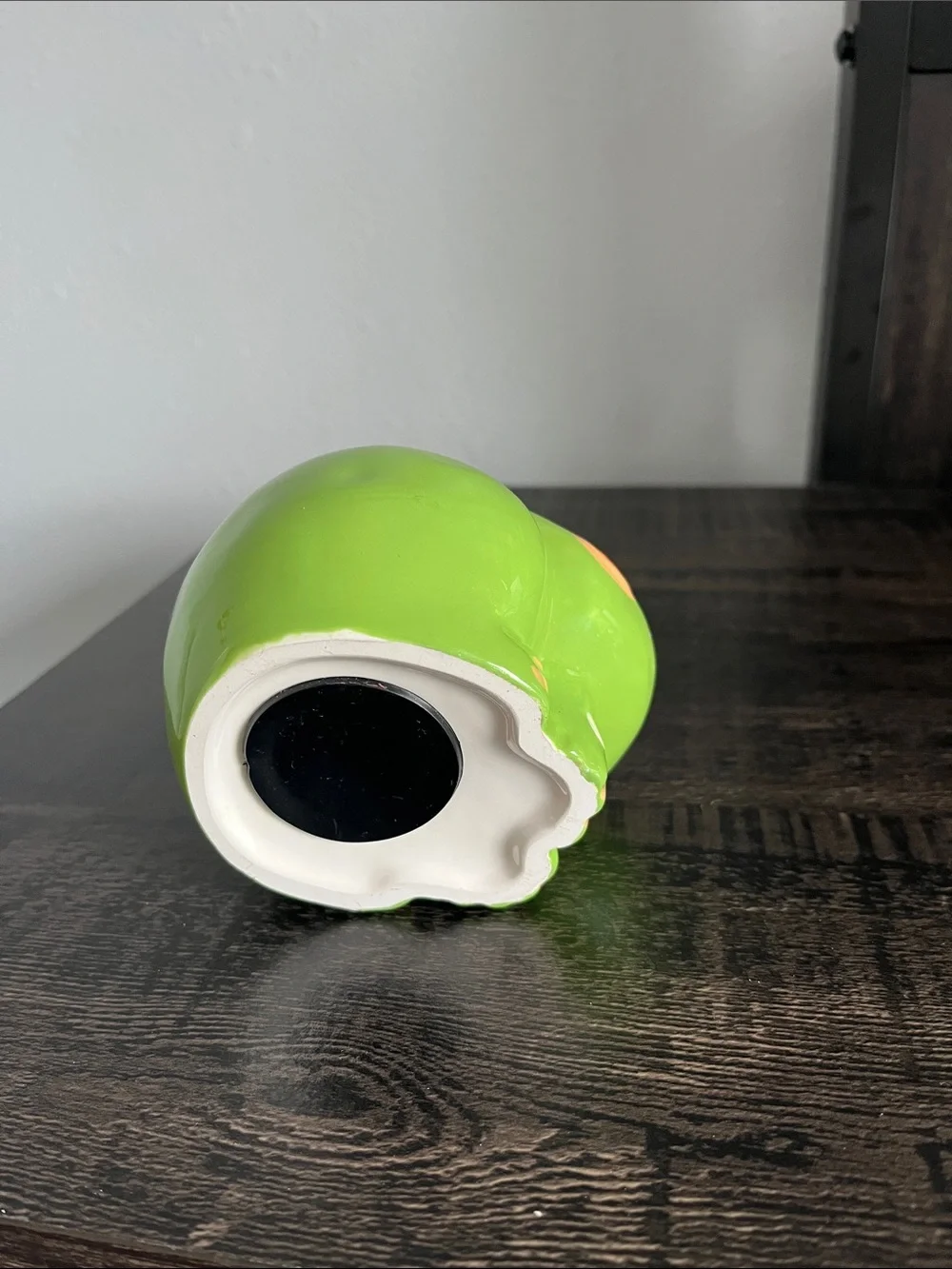 Green Ceramic Frog Coin Bank - 